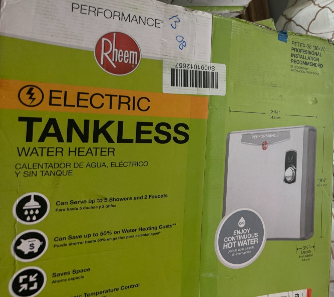 Rheem Performance 36 kW 7.03 GPM 240-Volt Electric Tankless Water Heater gallery