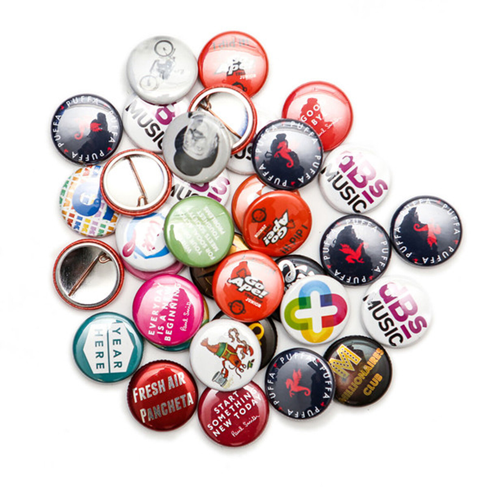CUSTOM BADGE BUTTON PINS - Birthdays/Hens Night/Sports - 5 Pc (32mm/1.25inch) gallery