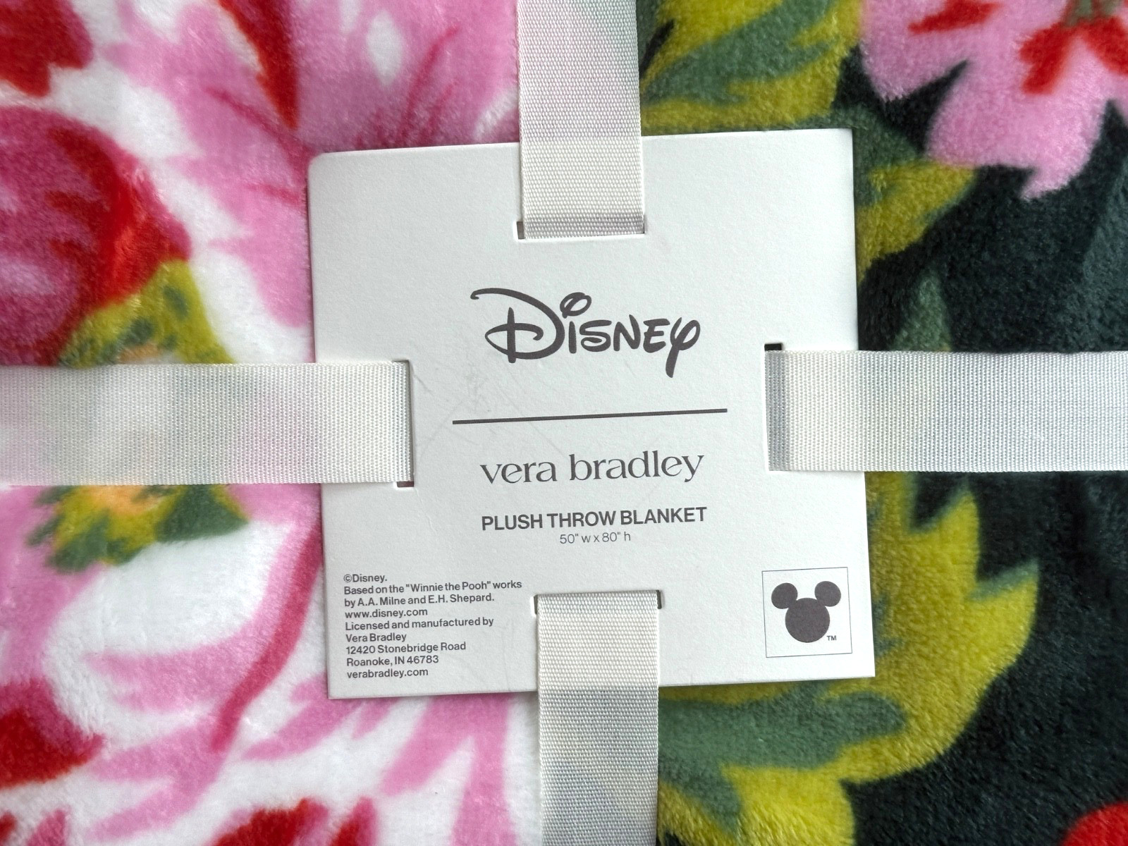 VERA BRADLEY DISNEY WINNIE THE POOH PLUSH THROW BLANKET:NWT SPRINGTIME gallery
