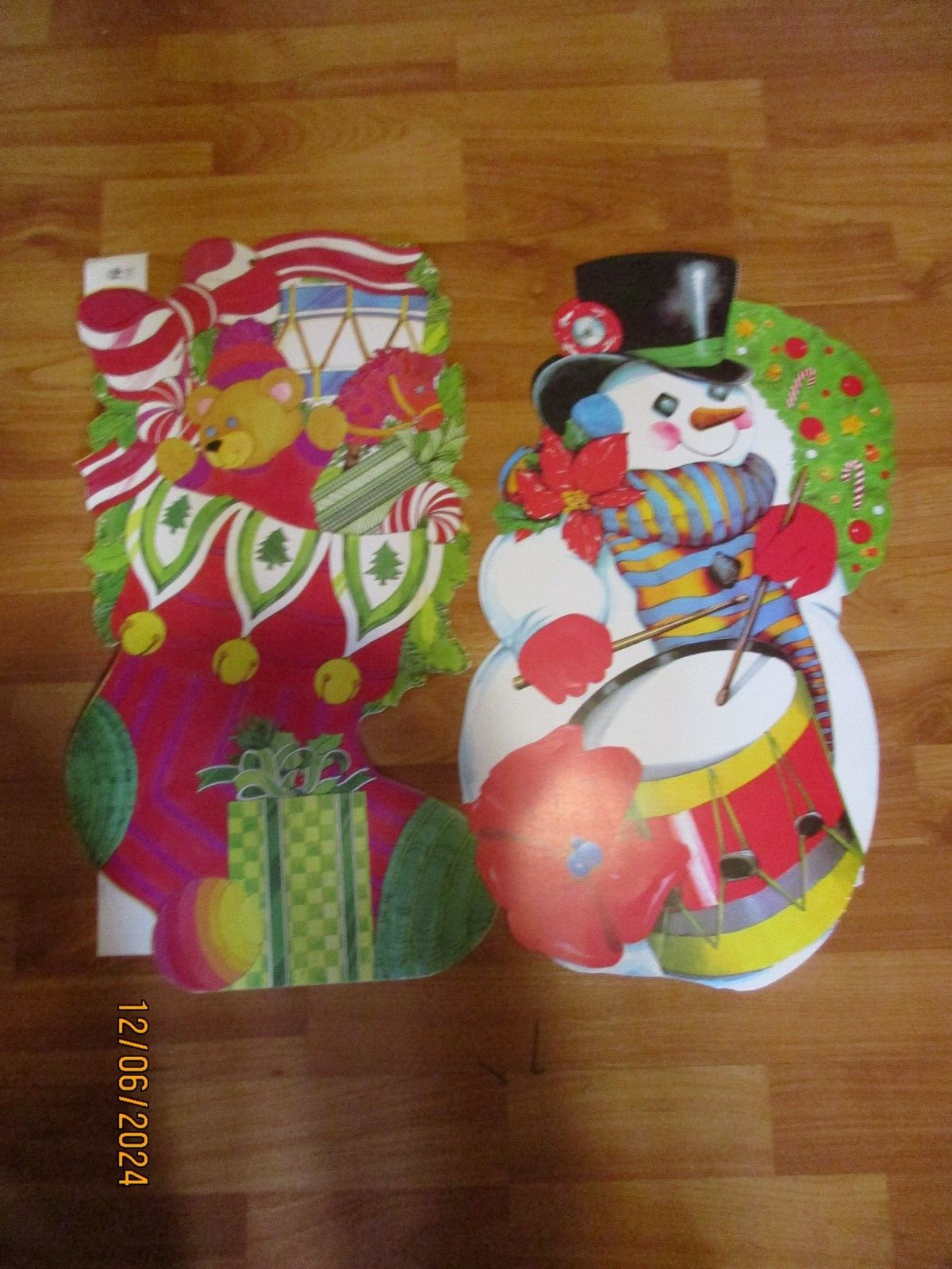 Extra LG Christmas Diecuts Cutouts Vintage Decorations Eureka U Pick NOT a LOT gallery