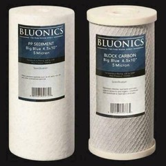 Bluonics CTO Carbon Block & Sediment 4.5″ x 10″ Replacement Filter Cartridges