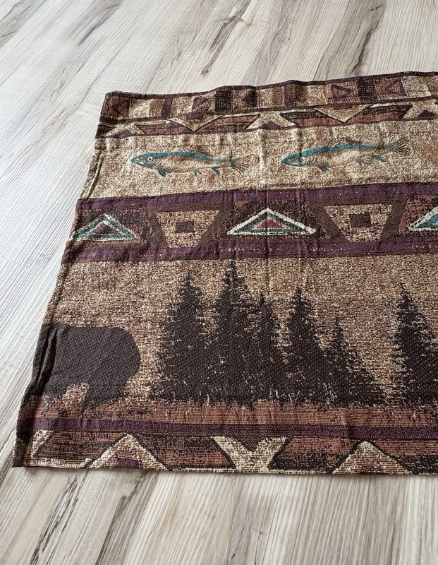 (3) Croscill Bear Mountain Unlined Tailored Valances 54x22 Inches gallery