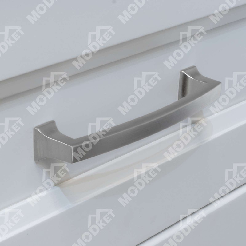 Solid Brushed Nickel Square Cabinet Pulls Handles Kitchen Bathroom Drawers gallery