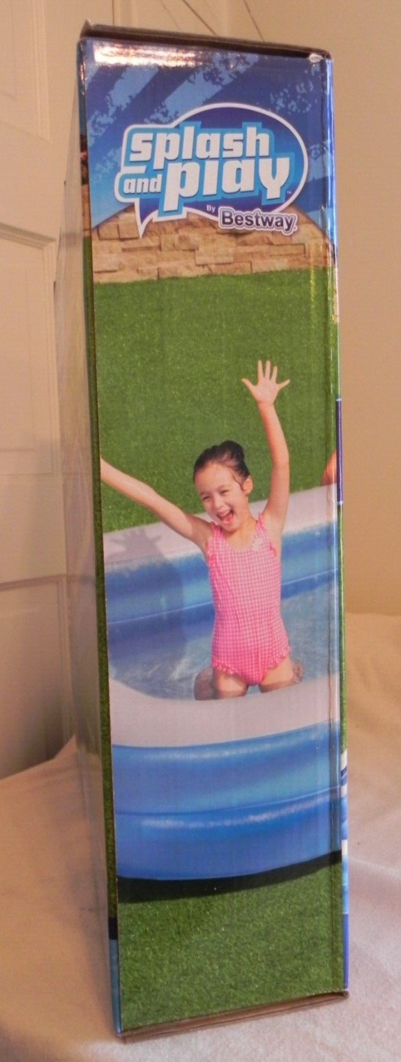 Bestway Splash and Play Rectangle Family Pool, 8 ft 7 in x 69 in x 20 in Ages 6+ gallery