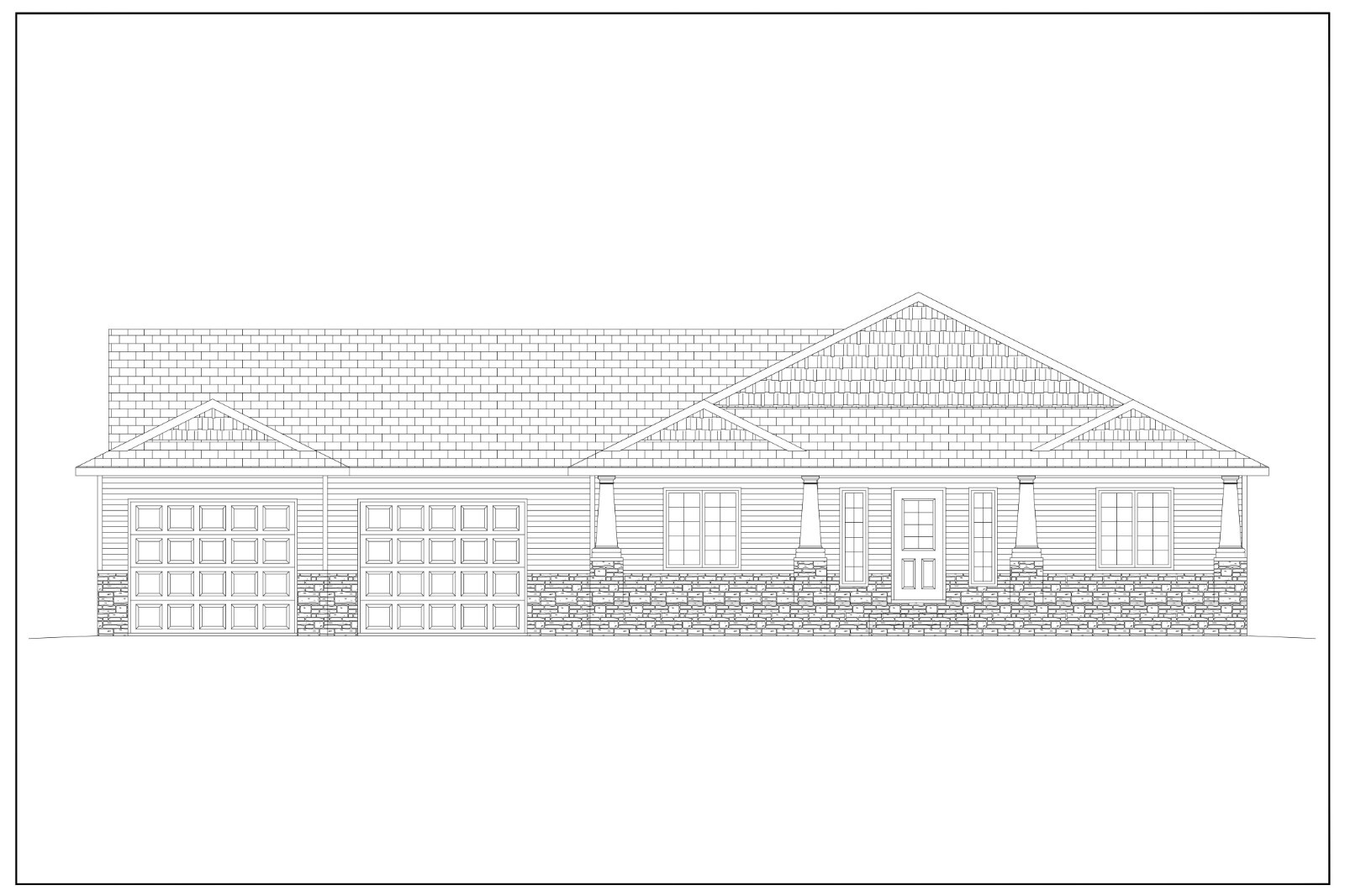 Ranch Home Plan - 5 Bedroom 3 Bath gallery