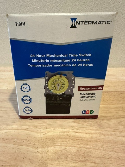 Intermatic T101M Timer Wall Switch 120V SPST LED Compatible Dial Mount gallery