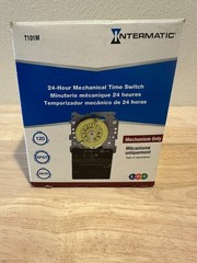 Intermatic T101M Timer Wall Switch 120V SPST LED Compatible Dial Mount