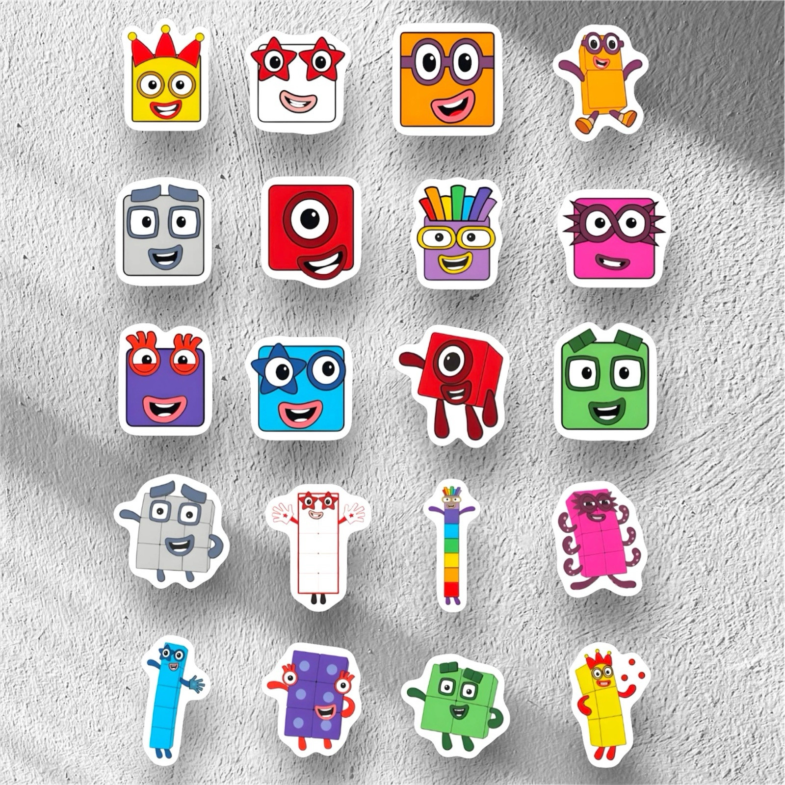 20X Number Blocks Stickers gallery