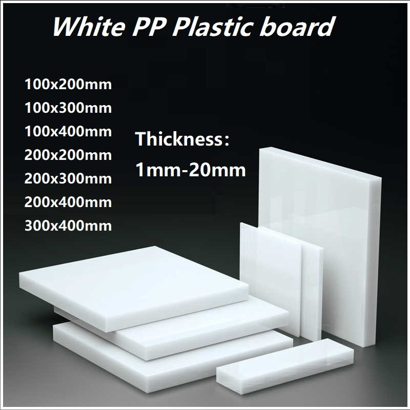 Polypropylene Plastic Sheet PP Block, White PP board 1mm-20mm Thick Panel Cut