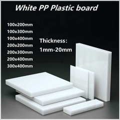 Polypropylene Plastic Sheet PP Block, White PP board 1mm-20mm Thick Panel Cut