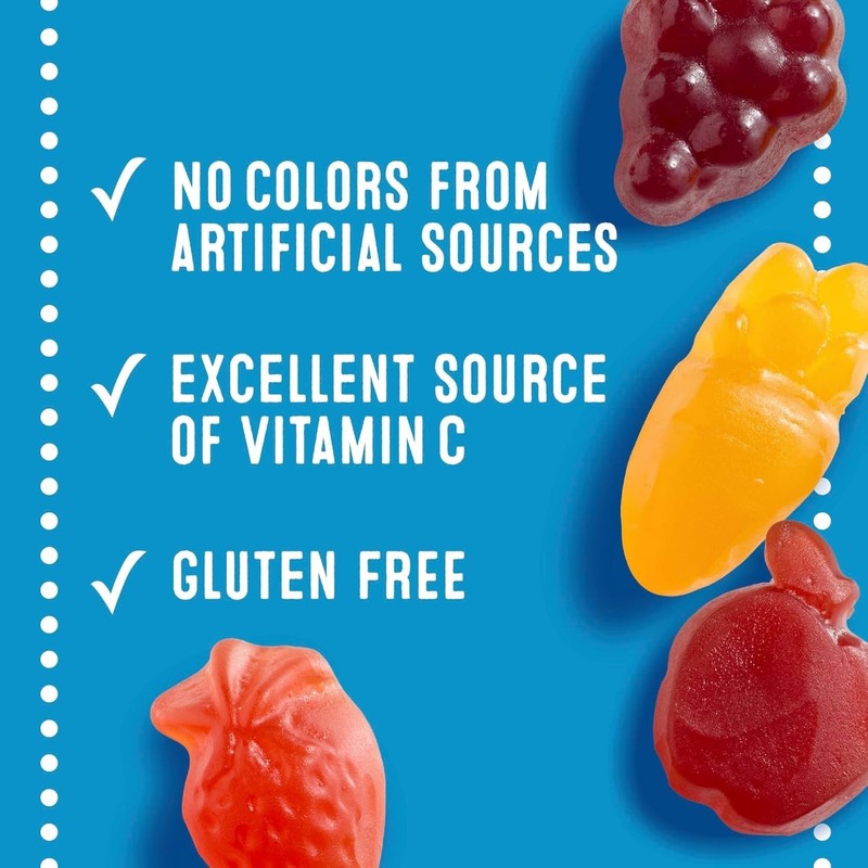 Assorted Fruit Snacks Family Pack, Gluten Free Gummies, Made with Fruit & Veg... gallery
