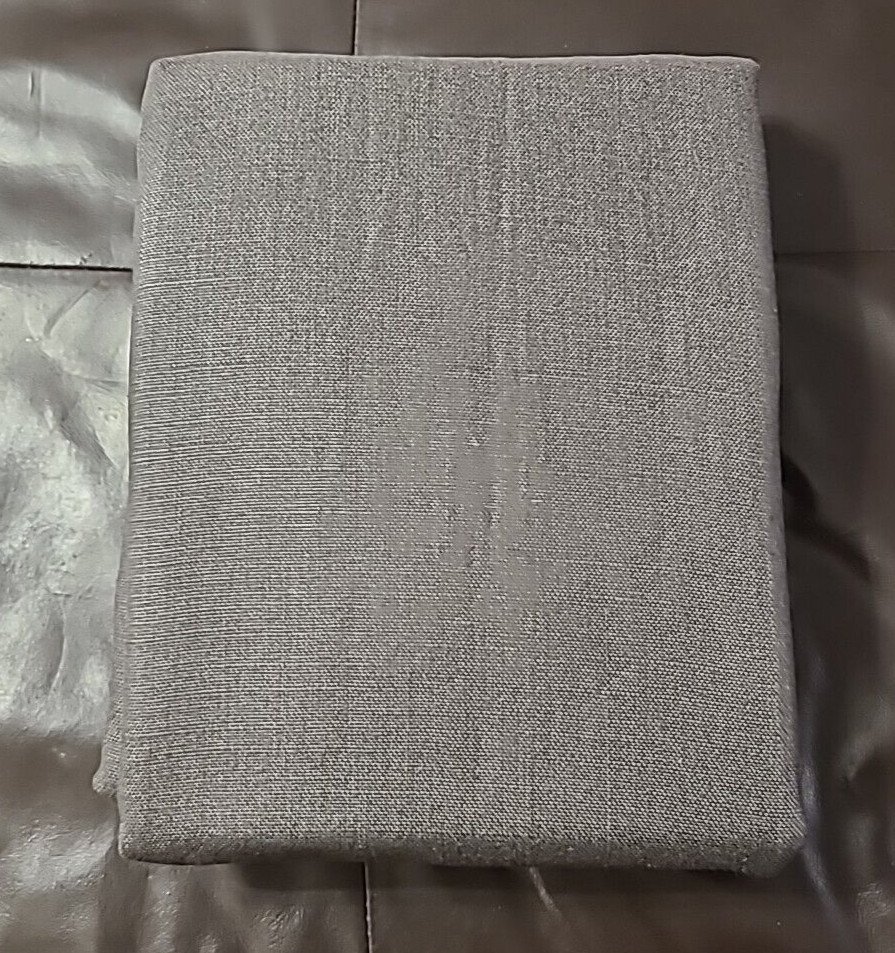 100% BELGIAN LINEN ROD POCKET DRAPE 50 IN X 108 IN 3 IN 1 CHARCOAL POTTERY BARN gallery