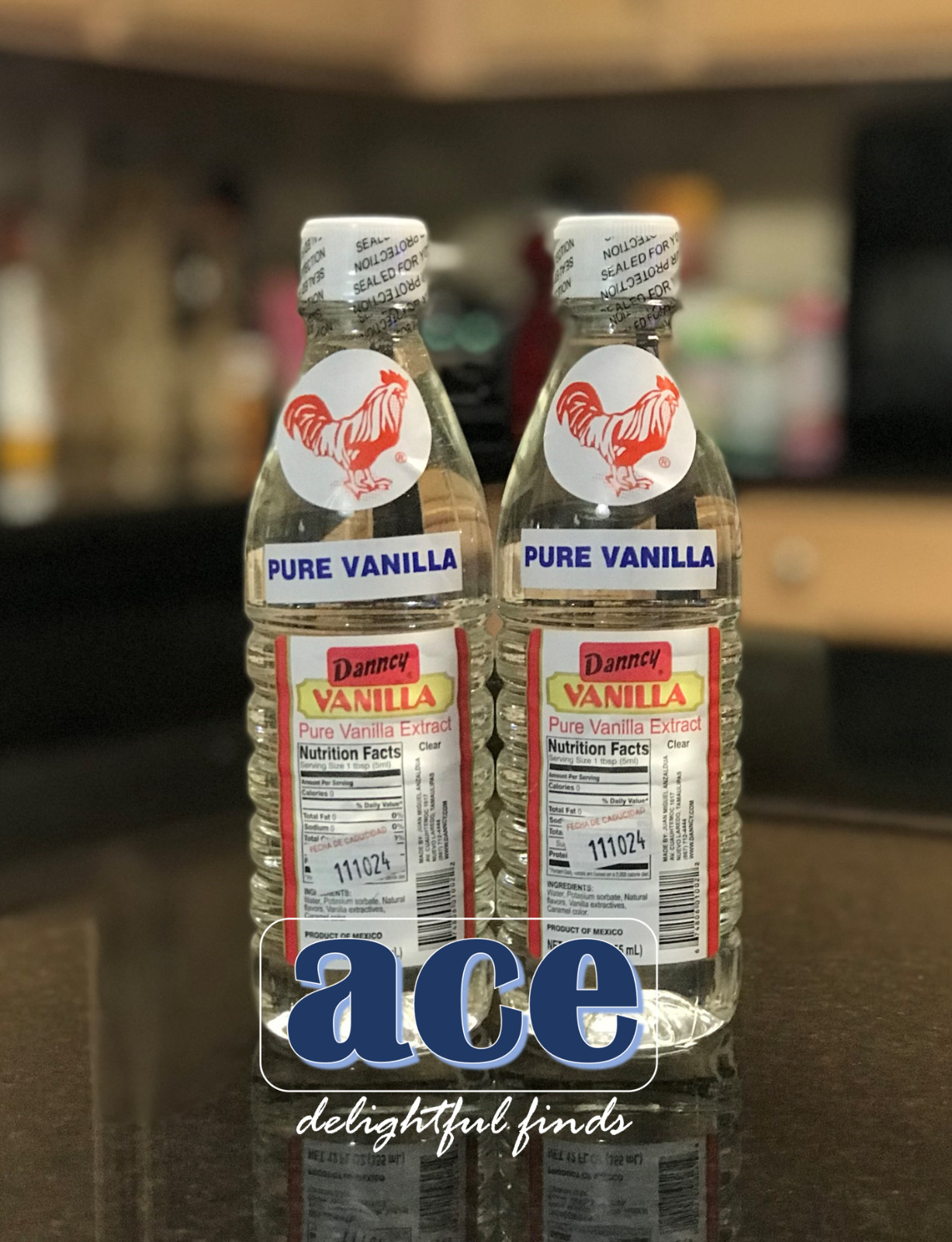 Two (2) Danncy Pure Mexican Vanilla Extract - White Color (12 oz each) gallery