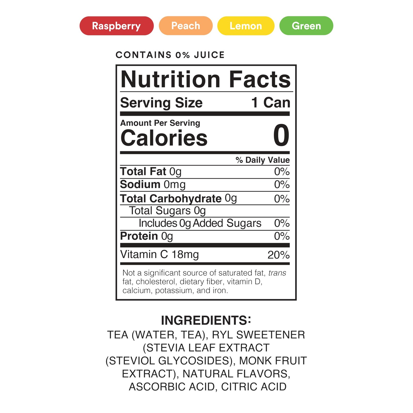 Ryl Iced Tea Variety Pack, Antioxidant Superblend, 16 Fl Oz 12-Pack gallery