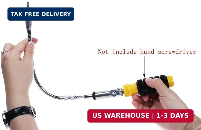 2pc Flexible Extension Drill Bit Holder Flex Shaft Impact Driver for Hand Ratche gallery