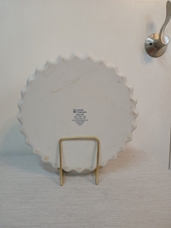 Anchor Hocking Wild Flower Pattern Quiche Tarte Dish Baking Vintage Cottage Core gallery