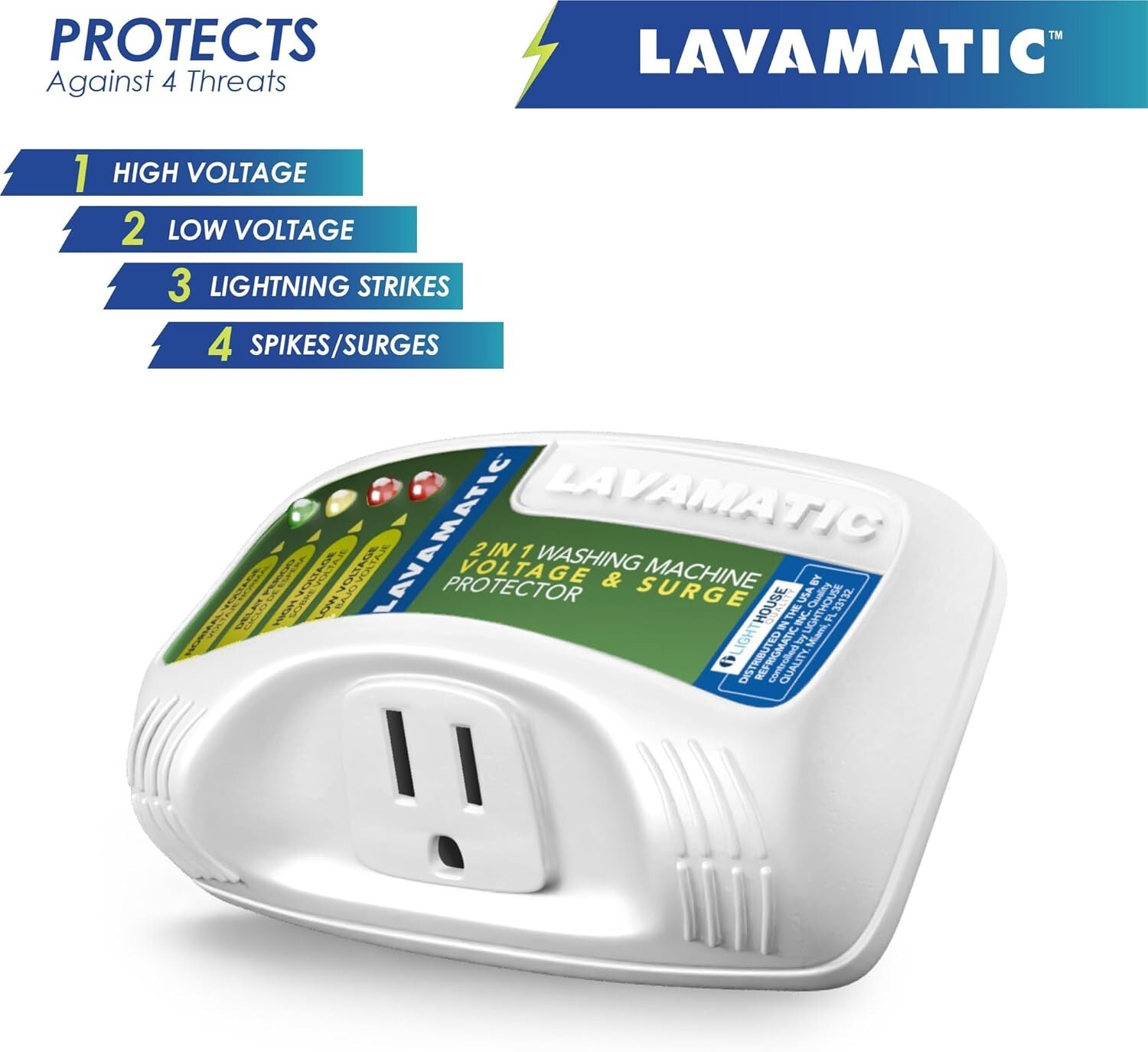 Lavamatic WS-10521 Electronic Surge Protector for Washing Machine gallery