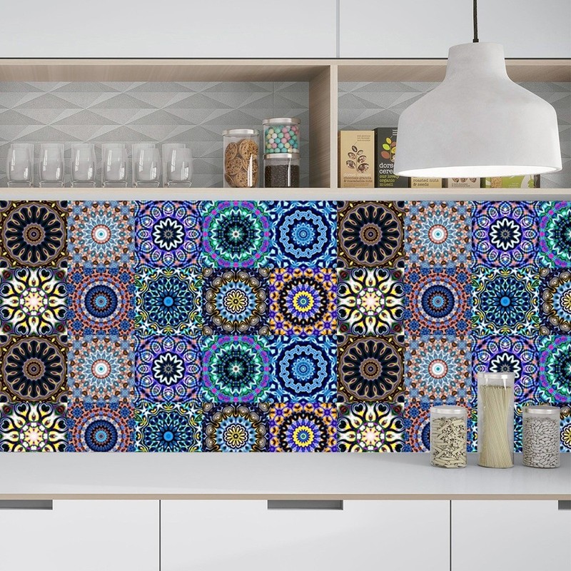 Mandala Pattern PVC Wall Sticker Waterproof Repositionable For Home Renovation gallery