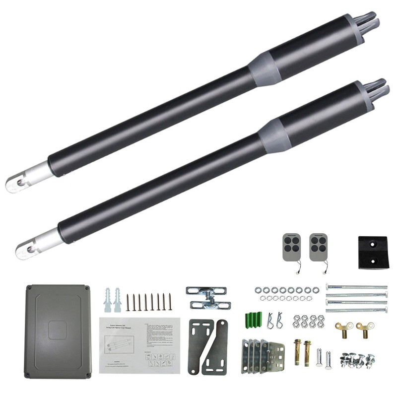 24V DC Dual Swing Gate Opener Automatic Gate Opener Kit Heavy Duty Up to 650lbs gallery