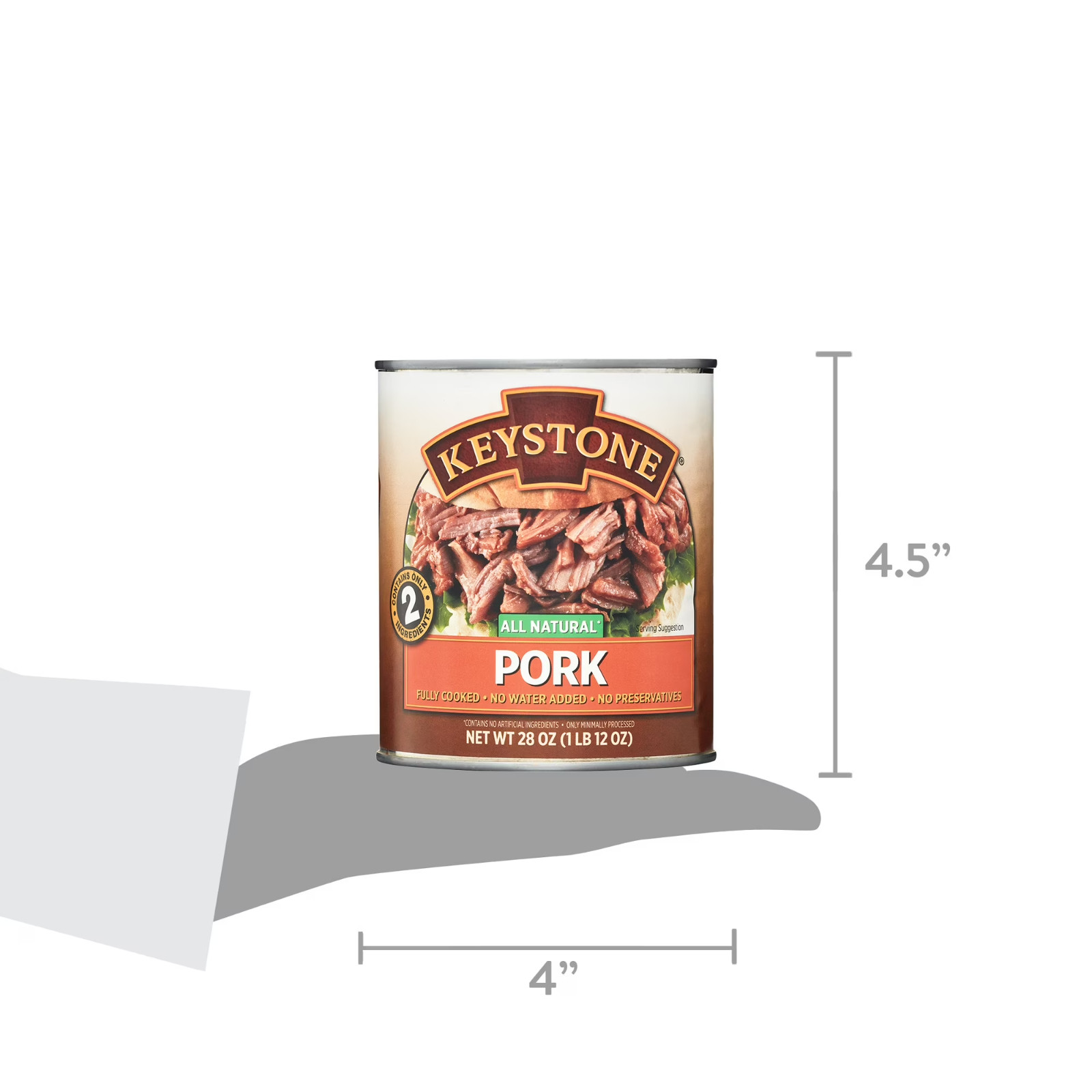 Keystone All Natural Pork, 28 oz Can gallery
