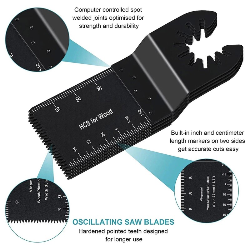 20pcs Oscillating Multi Tool Saw Blades Multi Tool Blades for Wood Metal gallery