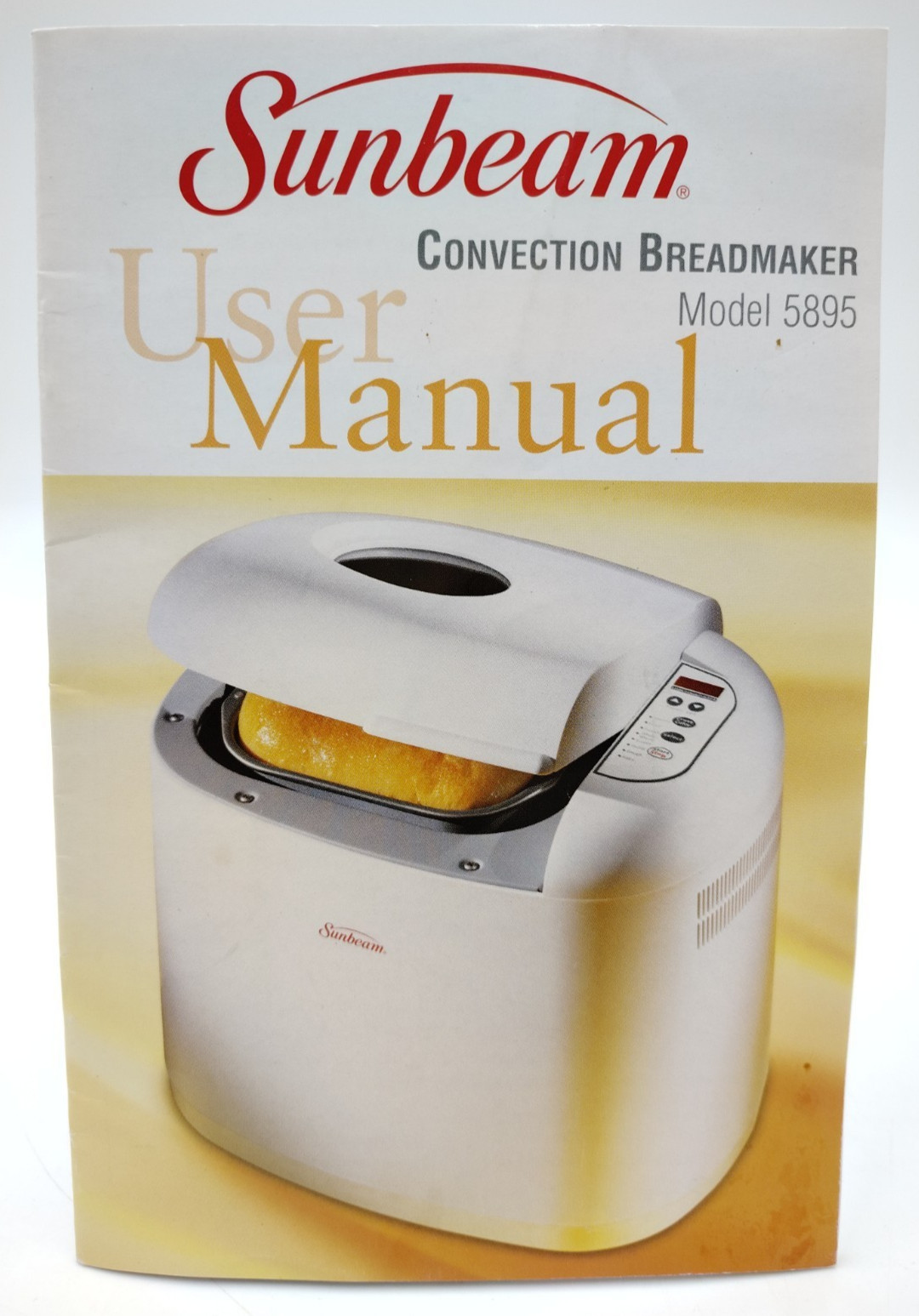 Sunbeam 5895 Bread Maker REPLACEMENT USER MANUAL Recipe Book - 20pg Instructions gallery