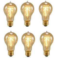 Incandescent Light Bulbs 75 Watt, Warm EdisonLight Bulbs, Dimmable A19 Antique