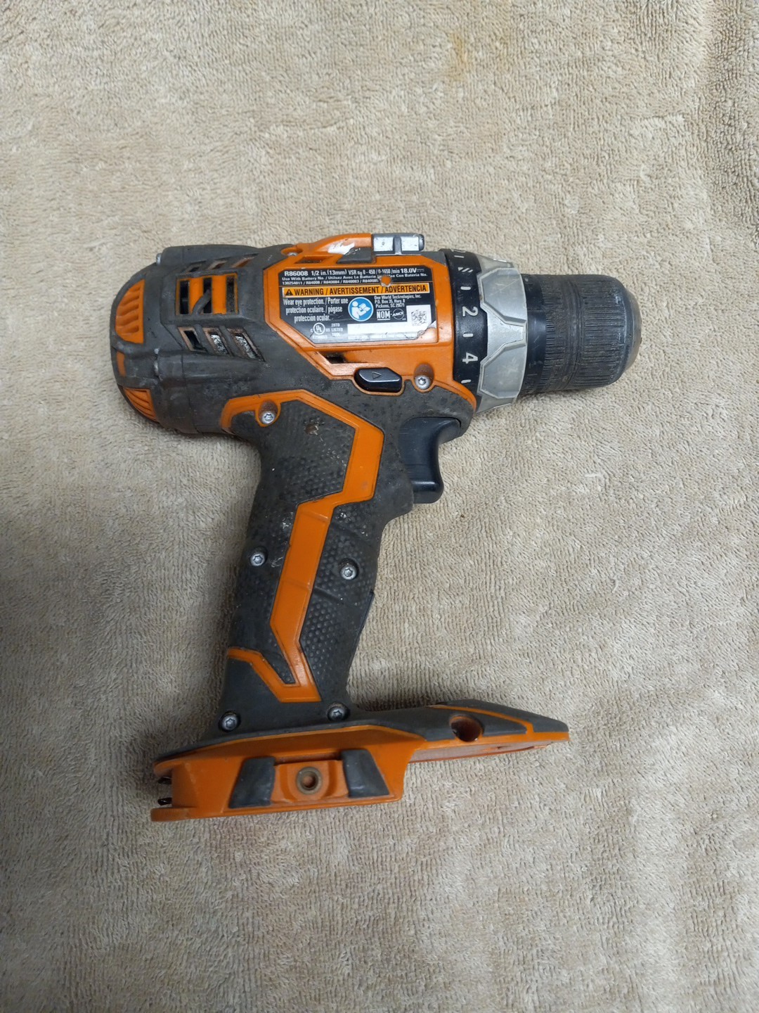 Ridgid R86008 1/2" VS Drill/Driver - BARE Drill Only - No Battery Included gallery