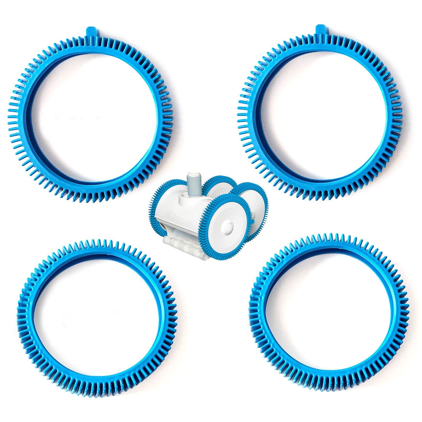 Pool Cleaner Tire Kit Front Rear Replacement for Suction Pool Cleaners gallery
