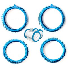Pool Cleaner Tire Kit Front Rear Replacement for Suction Pool Cleaners