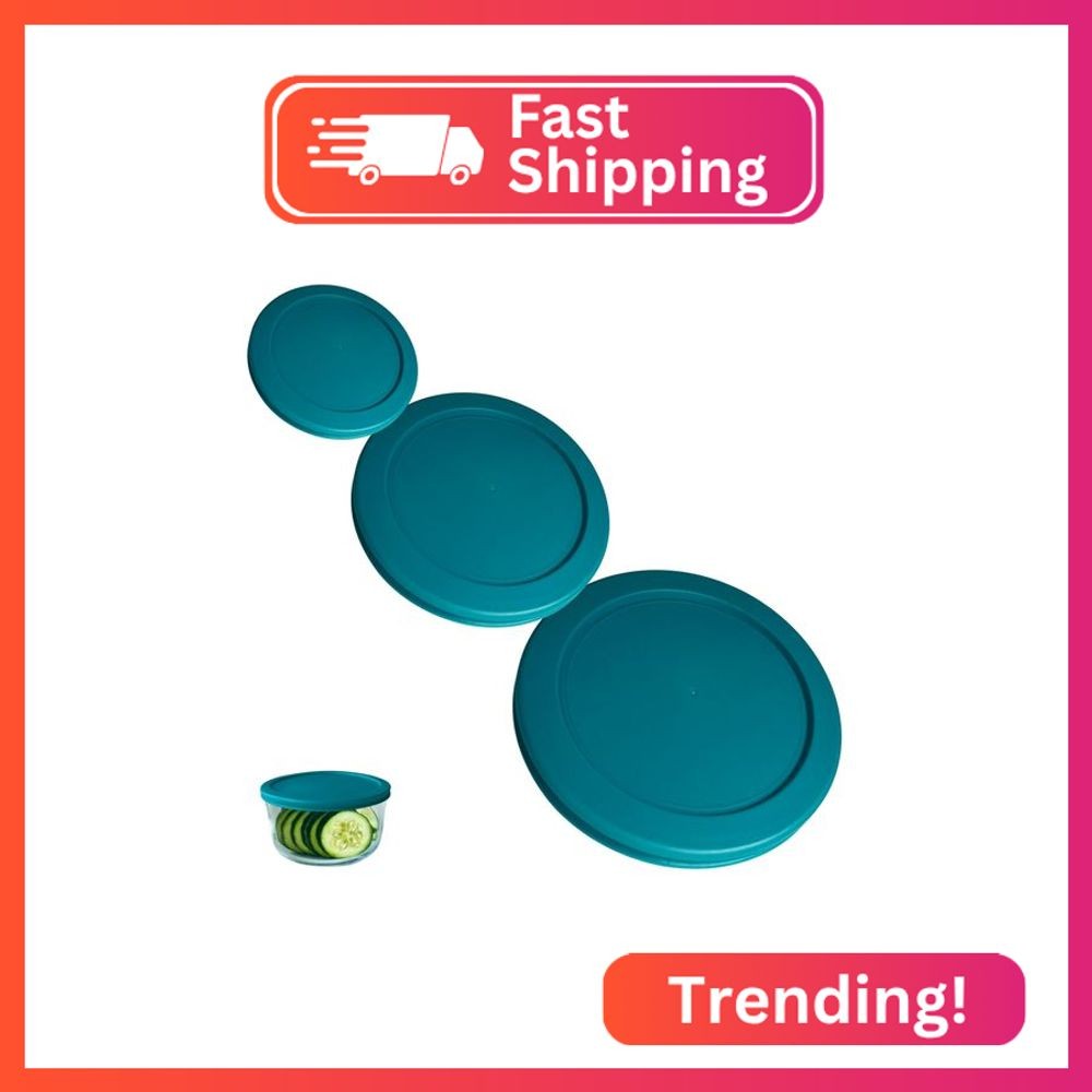 1, 2 & 4 Cup Turquoise Replacement Lids/Covers for Pyrex, Anchor Hocking & Klare gallery