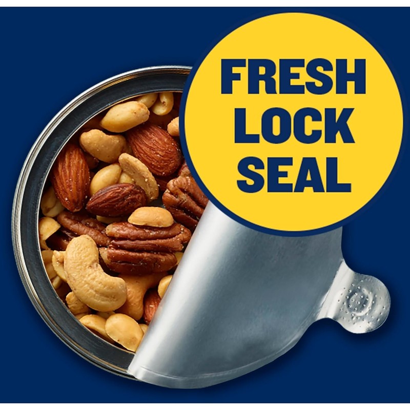 Irresistible Salted Mixed Nuts with Plant-Based Protein - 56oz Family Canister gallery