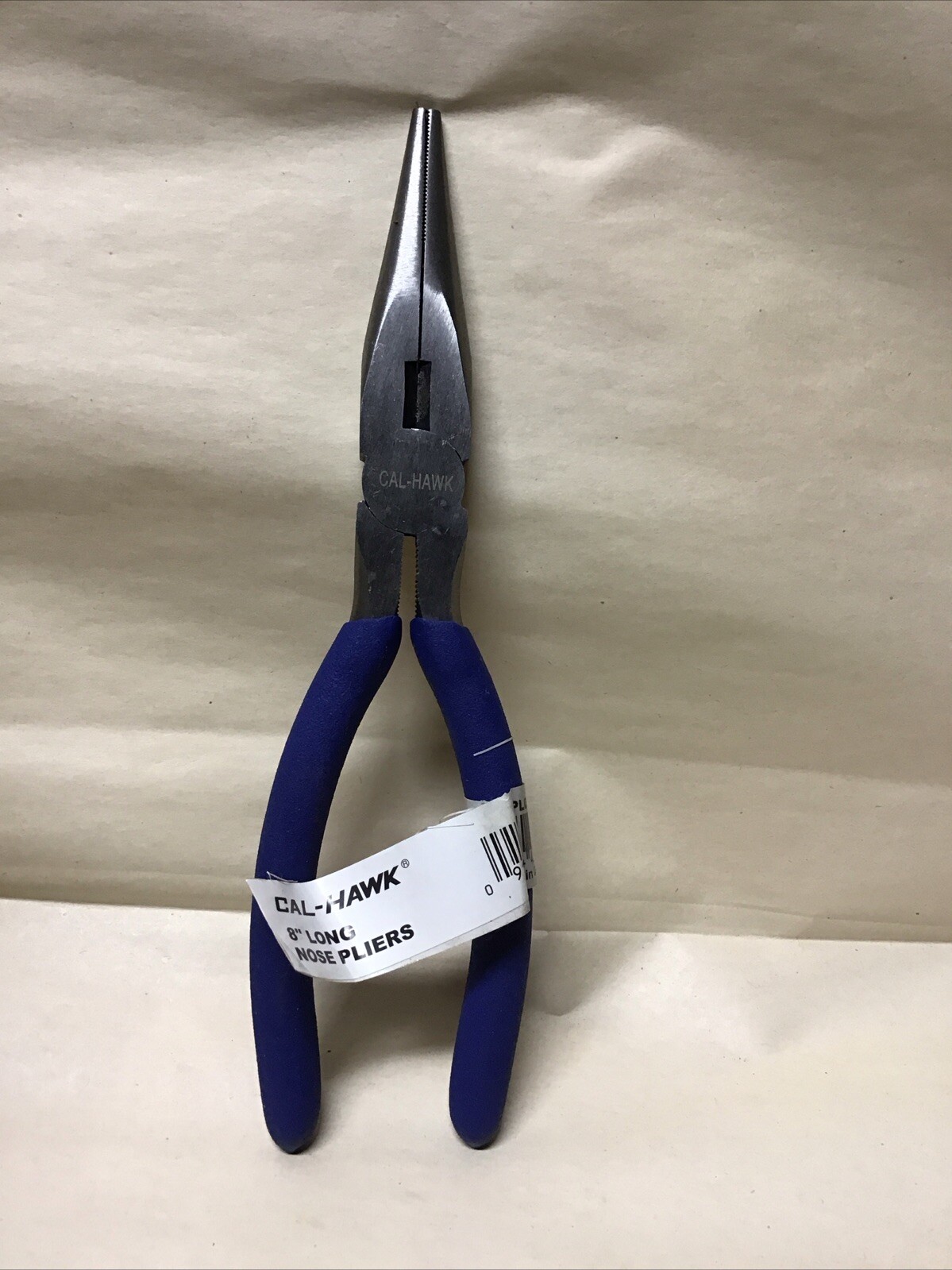 Cal-Hawk 8" Needle Nose Pliers drop Forged Steel Cushion Grip gallery