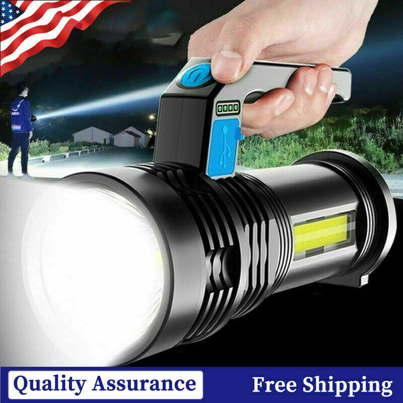 9900000LM LED Flashlight High Lumens Tactical Flash Light USB Rechargeable Torch gallery