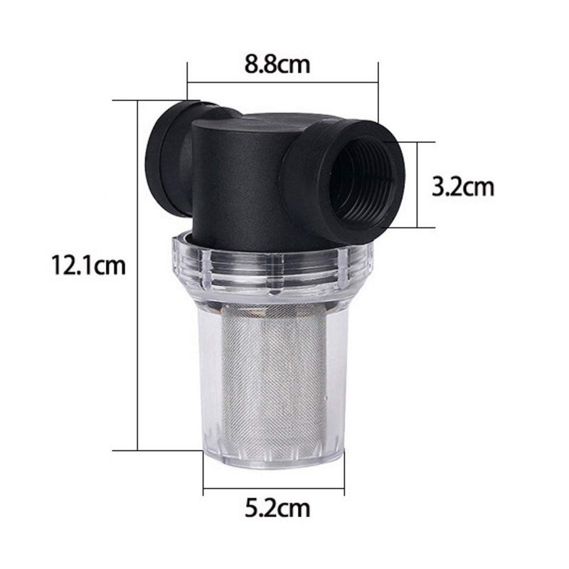 Water Pump Strainer Filter, 1Pcs Garden Pond 1 inch Inline Mesh Strainer Wate... gallery