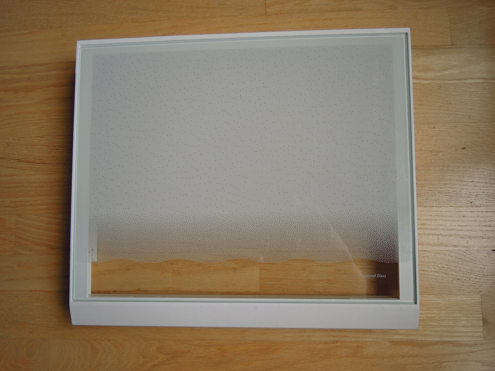 Whirlpool Refrigerator OEM Plastic Shelf with Tempered Glass W10508993 W10864399 gallery