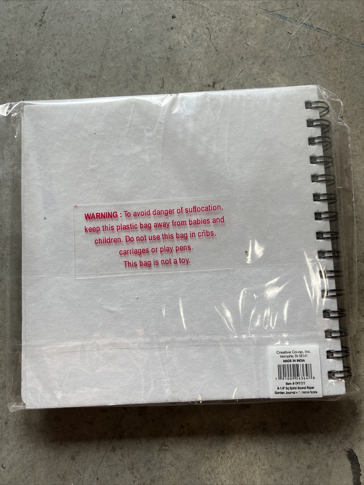 Creative Co-Op Spiral Bound Paper Garden Summer Icons, Multicolor Journal gallery