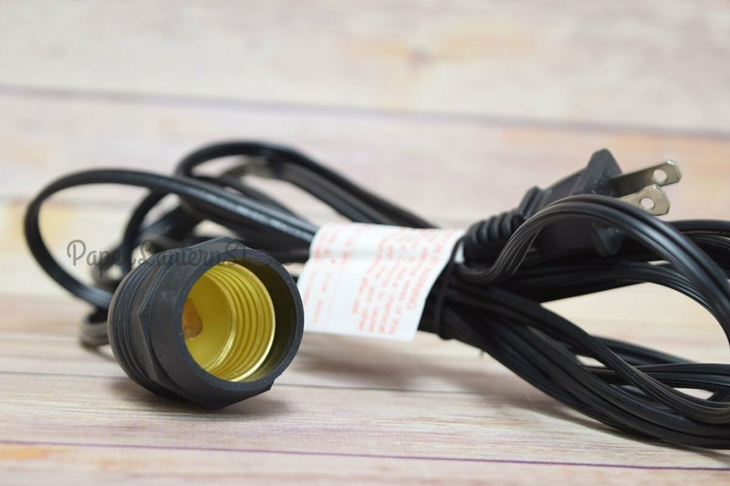 Single Socket Black Commercial Grade Outdoor Pendant Light Lamp Cord, 11FT gallery