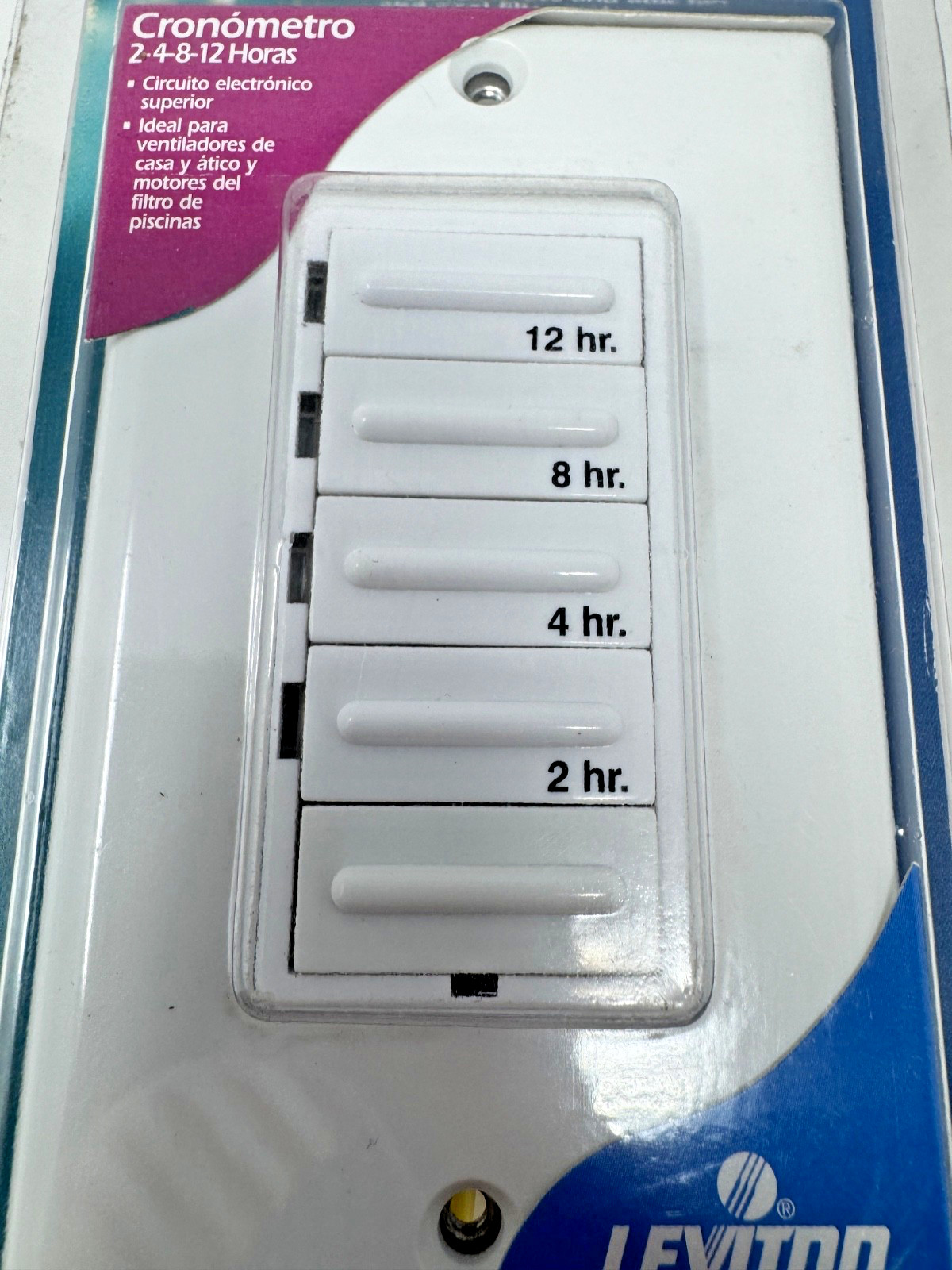 Leviton 6212H Programmable Hourly Timer 2-4-8-12 Hours gallery