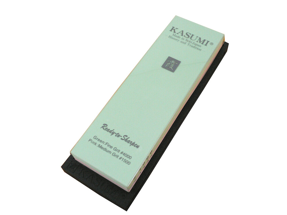 Kasumi Combination Ceramic Whetstone Knife Sharpener 1500/4000 - Made in Japan gallery
