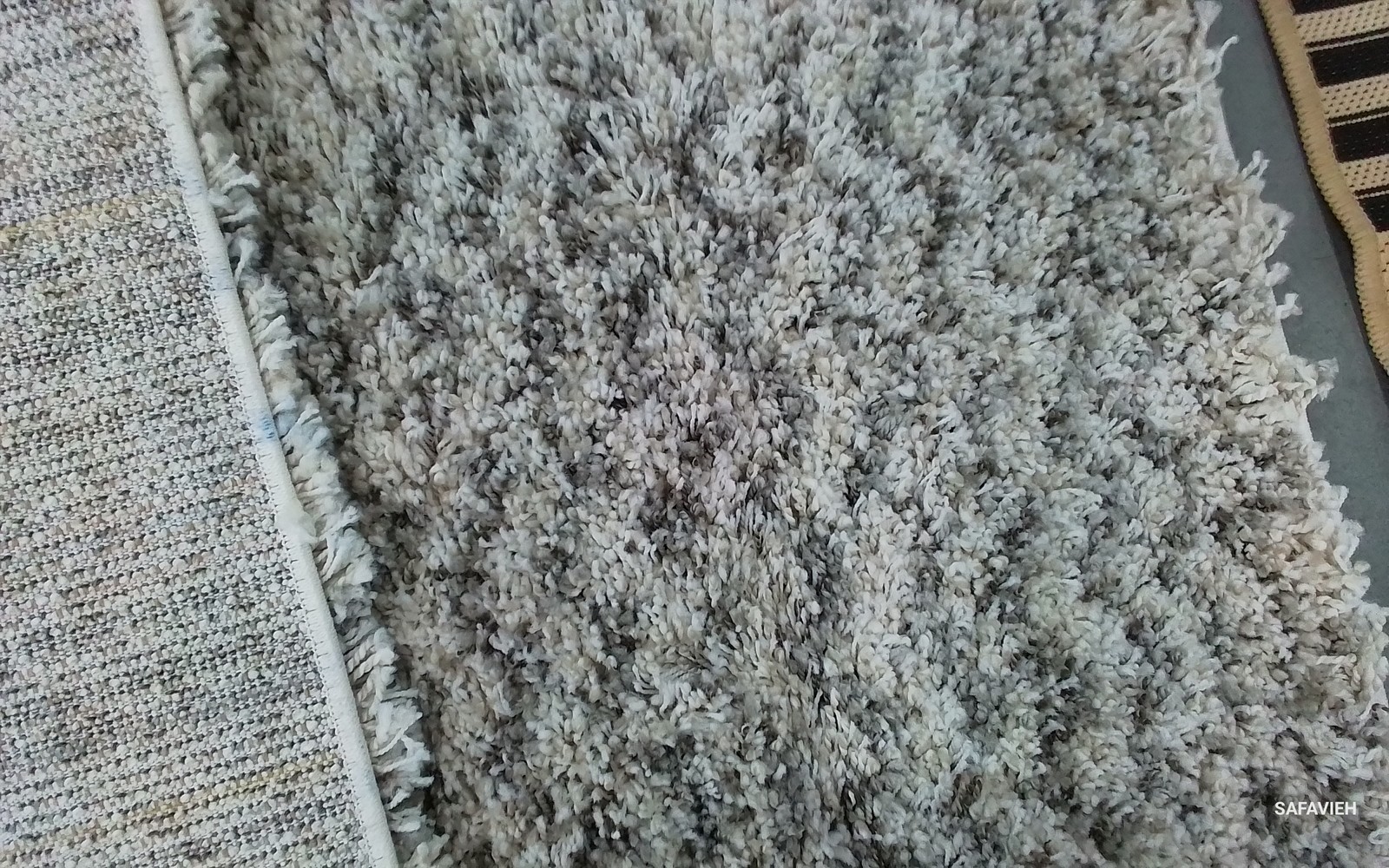 IVORY / GREY 5'-1" x 7'-6" Back Stain Rug, Reduced Price 1172799175 SGH330A-5 gallery
