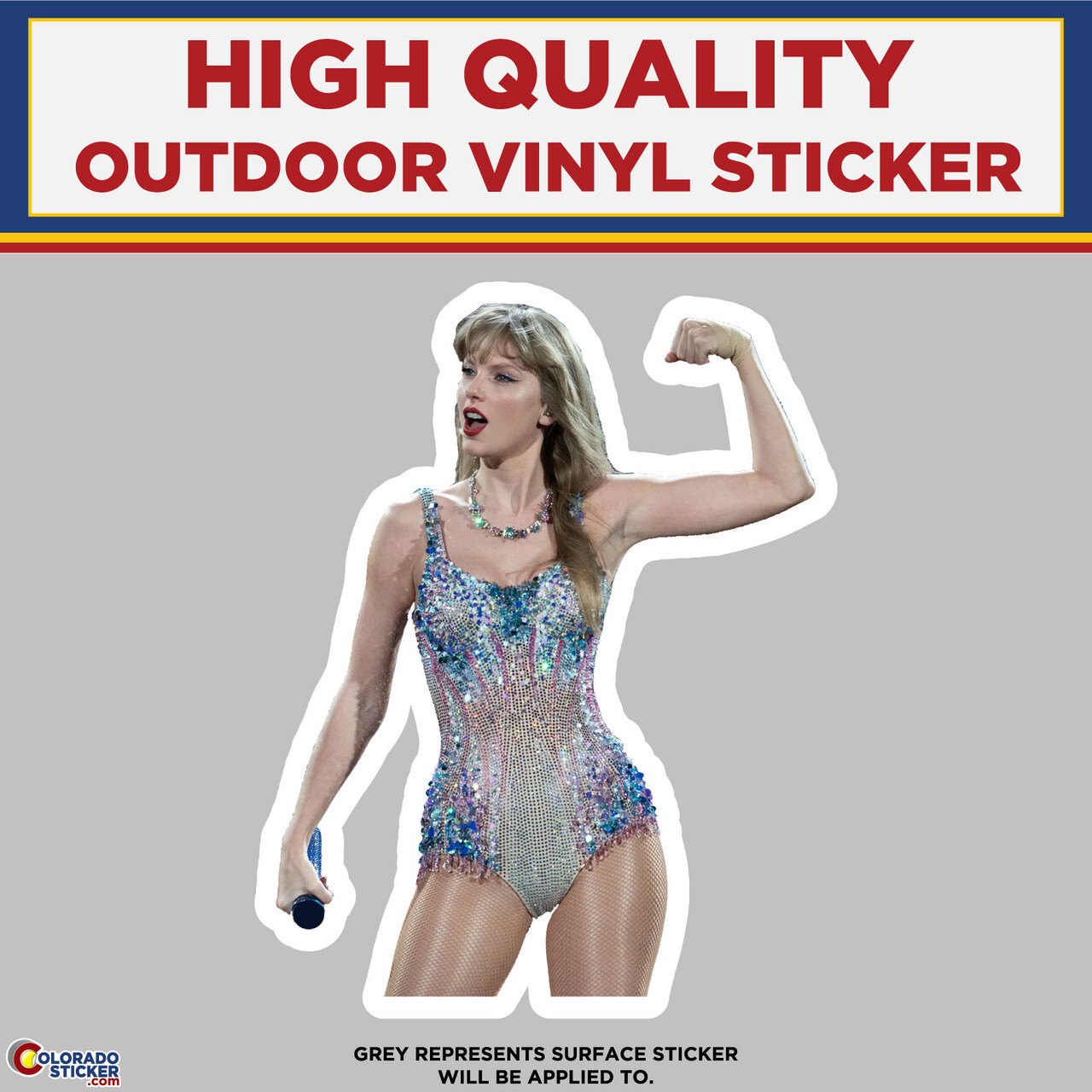 Taylor Swift flexing, High Quality Vinyl Stickers gallery
