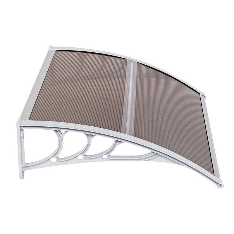 DIY 40"x 32" Window Canopy Awning Polycarbonate Front Door Patio Outdoor gallery