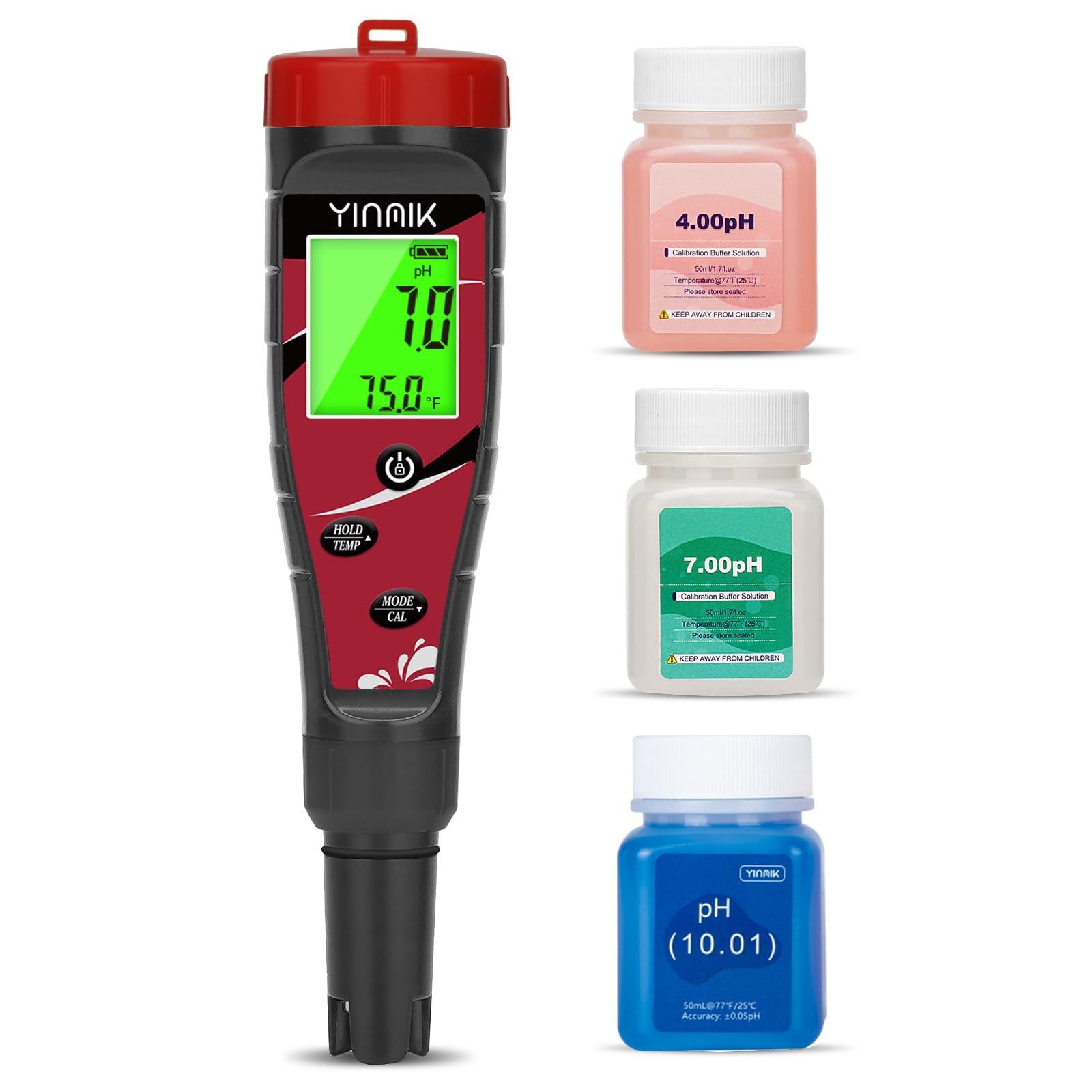 Pool Chlorine pH Meter Digital Salt pH Tester for Salt Water Pool Hydroponic ... gallery