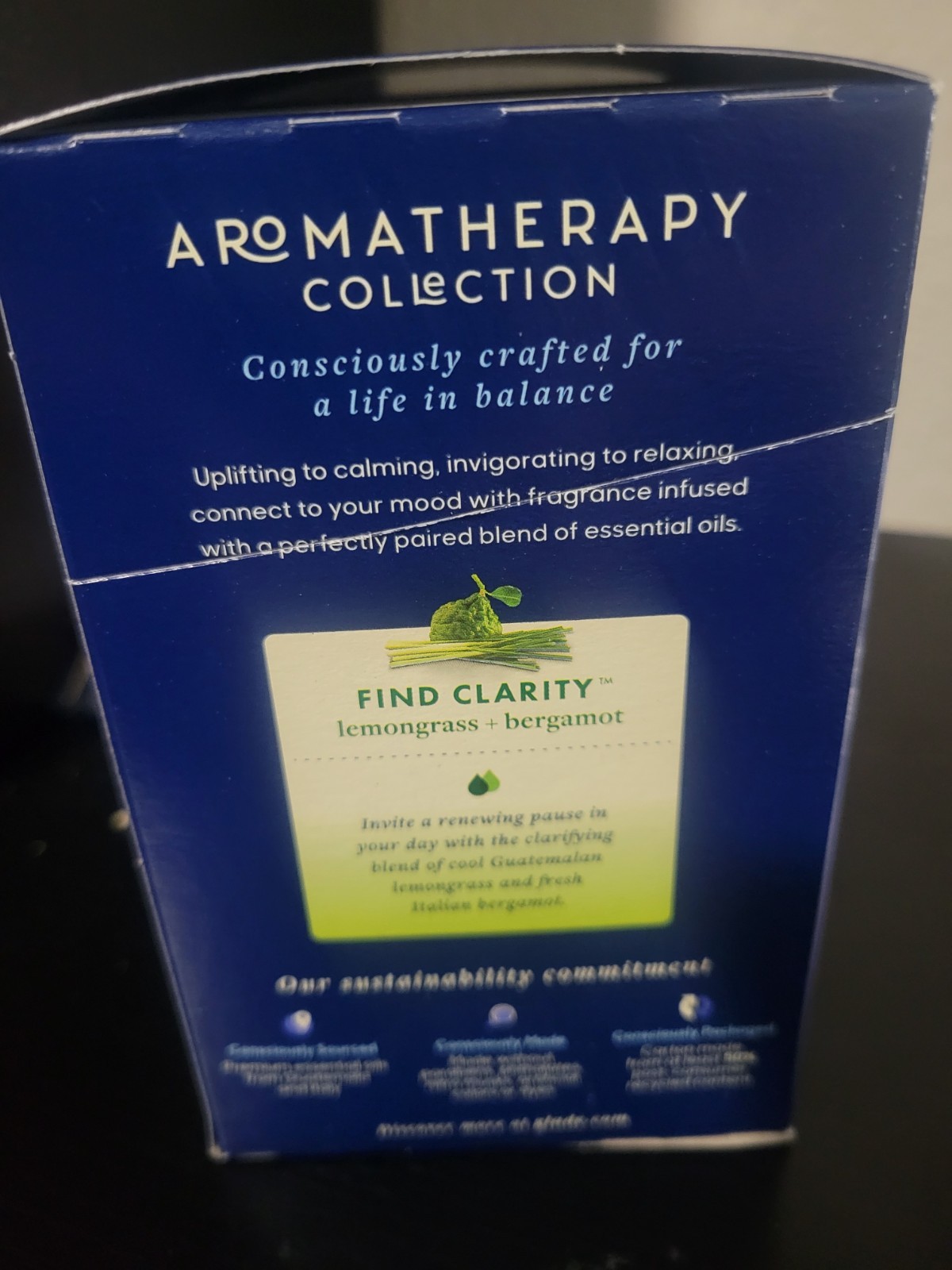 Glade Aromatherapy Cool Mist Diffuser -Find Clarity- Lemongrass & Bergamot New gallery