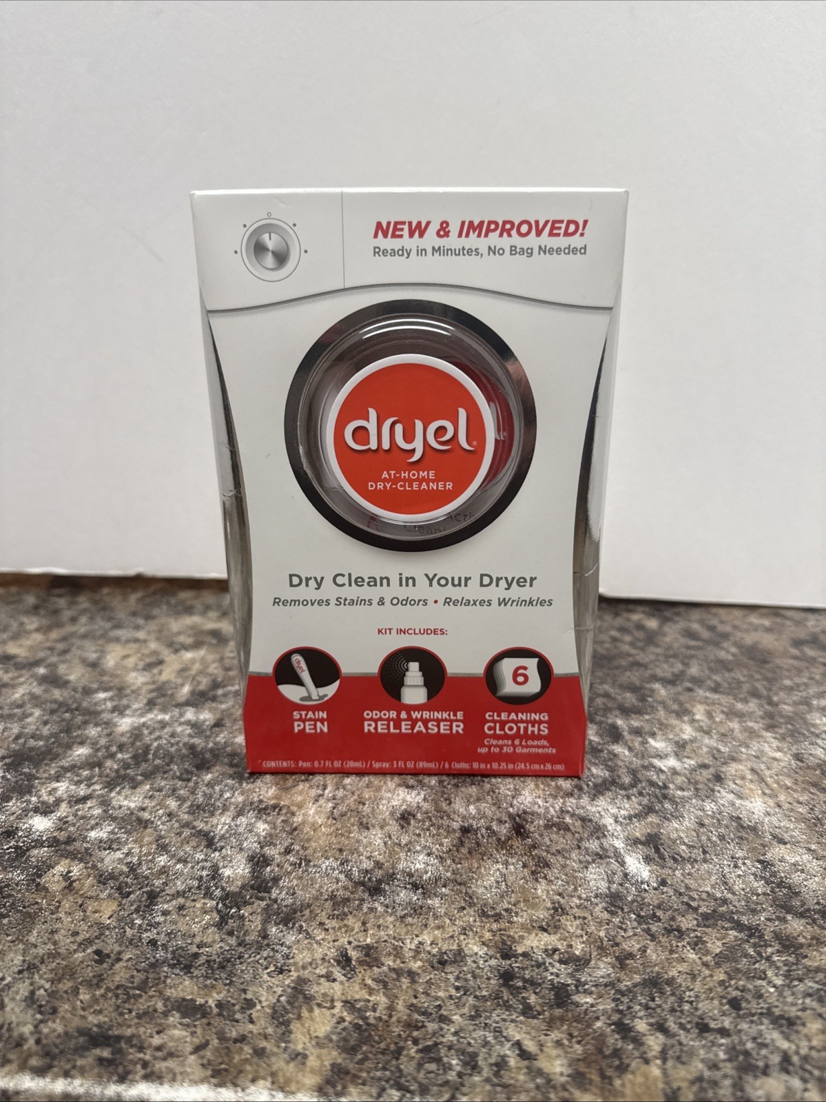 Dryel At Home Dry Cleaner Kit 6 Cleaning Cloths Odor Wrinkle Releaser Stain Pen gallery