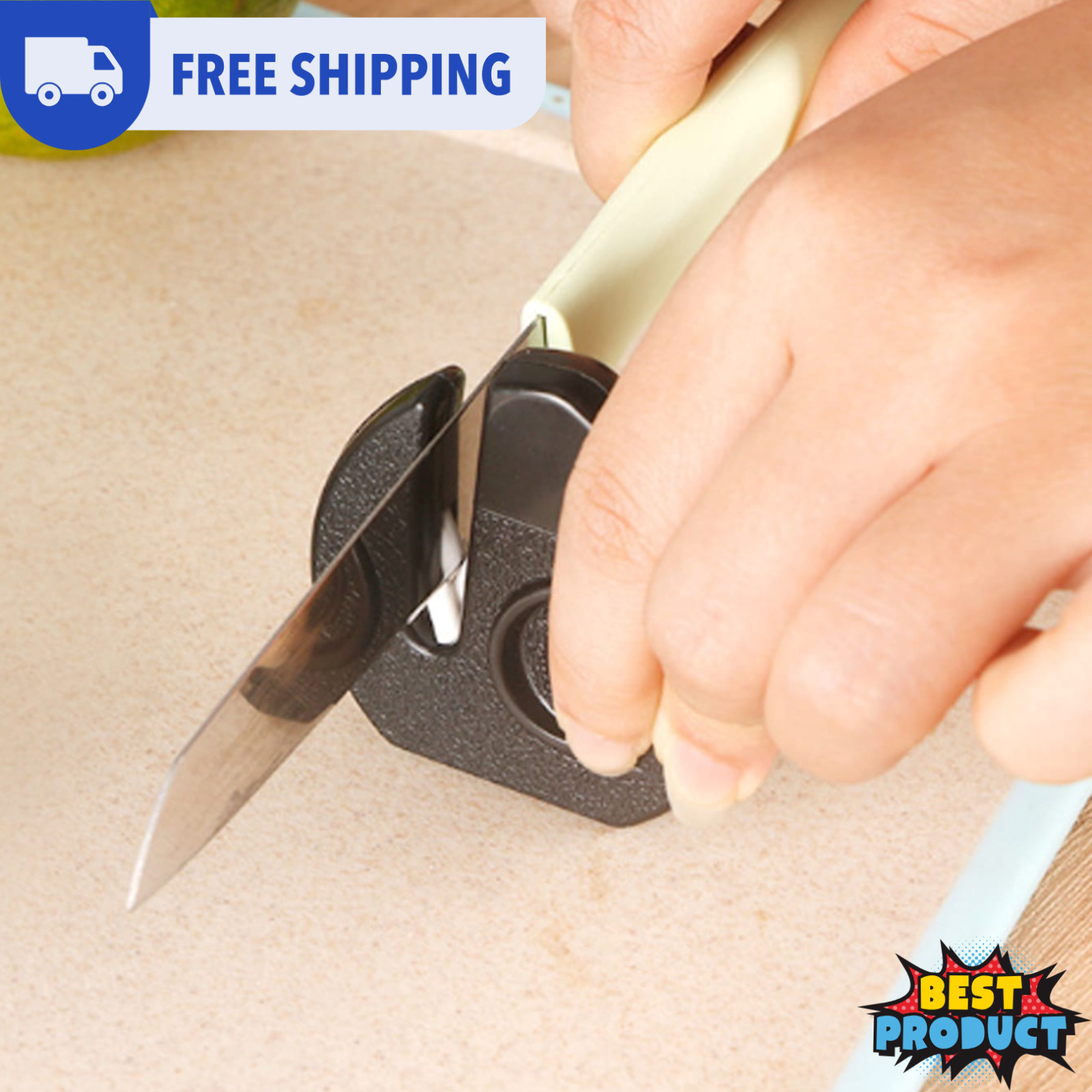 Knife Sharpener Mini Professional Ceramic Steel Sharpening HandTool For Scissors gallery