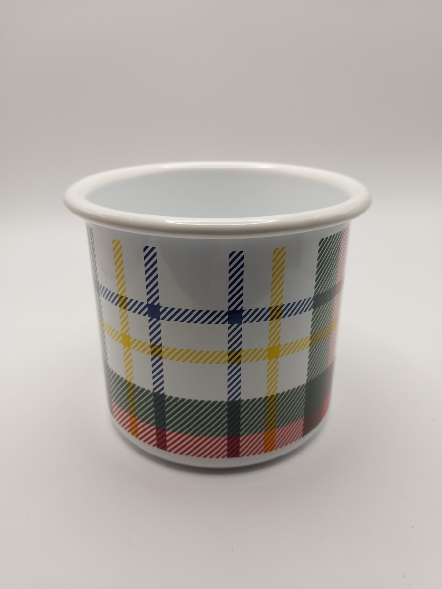 Tartan Plaid Steel Mug Multicolor 4 Inch Coffee Mug Hand Wash Do Not Microwave gallery