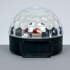 Premier Christmas Multi Coloured LED 19cm Crystal Ball Projector LV151069