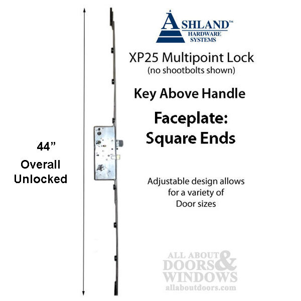 Ashland Multipoint Lock XP25 3 point Shootbolt 60mm Backset 20mm Faceplate gallery